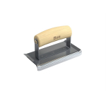 Stainless Steel Curved End Edger 6" x 3", 3/8" Radius