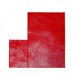 BonWay Texture Mat, Inline Ashlar Red, 36" x 36"