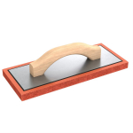 Red Rubber Float, 5x12x3/4", Wood Handle