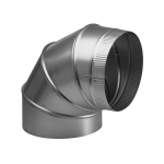 6" Round Elbow Duct for Range Hood and Bath Ventilation Fan