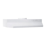 42" Range Hood, 7" Round Ducted Only, 190 CFM, White