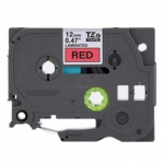 Black Print on Red Laminated Label Tape for Label Maker