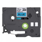 Black Print on Blue Laminated Label Tape