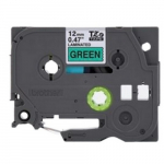 Black Print on Green Laminated Label Tape