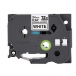 1" Black Print on White Extra Strength Label Tape