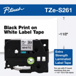 Black on White Label Tape Cartridge, 36 mm