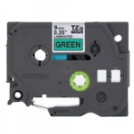 Black Print on Green Laminated Label Tape
