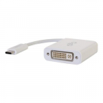 USB Type C to DVI-D Video Adapter, White