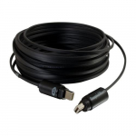 Optical Plenum Runner Cable, Male to Male, Black, 25ft