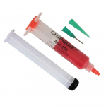 Thermoset Chip Glue, Red, 10cc Syringe