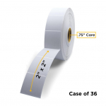 Direct Thermal Label Roll 0.75" x 2.0"