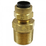 Poly-Tube Male Connector, 1/4" OD