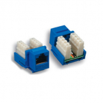 CAT5e Keystone Jack 90deg Blue