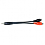 RCA Plug/RCA Jacks Adapter Cable 6"