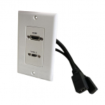 HDMI and USB-C 3.0 Wall Plate