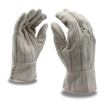 Cotton Canvas Gloves, Band Top, Double Palm, L