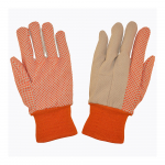 Canvas Gloves Heavy Weight Cotton Hi-Vis Orange L