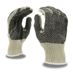 Machine Knit Gloves, Double-Sided, PVC Dots, L