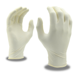 Latex Gloves, Disposable, Powdered, 4.5 Mil, White, L