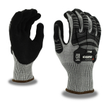 13G Dark Gray CRX Fiber Gloves Black Sandy Nitrile M