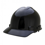 Duo Safety Black Cap-Style Hard Hat 4-Point Ratchet