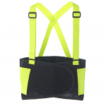 Back Belt, Hi-Vis Lime, Glide Adjustable Clips, S