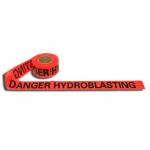 Barricade Tape, "Danger Hydroblasting", Non-Toxic
