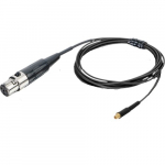 E2 Black 1mm Earset Snap-On Cable w/ Connector