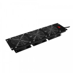 Carbon Panel Mounted Rack Fan, 3 Fans, 290 CFM