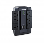 Professional Surge Protector, 2-2.1A, 6 Outlet