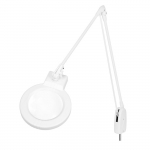 White 11-Diopter Circline LED Magnifier w/ 43" Arm