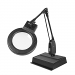 Black 3.75X Circline LED Magnifier with 33" Arm