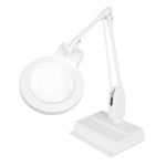 White 3.75X Circline LED Magnifier with 33" Arm