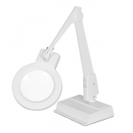 White 11-Diopter Circline LED Magnifier w/ 28" Arm
