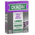 Lumber Crayon, Hex 4-1/2" x 1/2", Purple