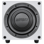 White 8" Powered 600 W Subwoofer