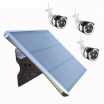 100W Solar Panel 650Wh Battery, 3 Wi-Fi Cameras
