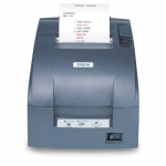 TM-U220 Thermal Label Printer, Serial, White, Gray
