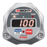 Insight Plus Flowmeter, GPM/PSI, 1" Pipe