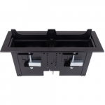 Table Box with One Universal Bracket, Black Anodized