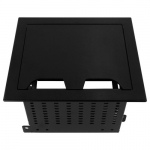 Table Box with One Universal Bracket, Black Anodized