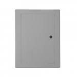 Locking Cover for Wall Box, No Cable Exit, White