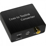 Coaxial to Toslink Digital Audio Converter, Support PCM