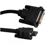 DVI Male to HDMI Male Locking Cable 10'