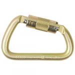 Steel Offset D Carabiner with Automatic Lock