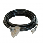 20 Amp Generator Cord w/ Lighted Outlet, 25 ft