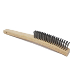 4 X 19 Row 00.06" Stainless Steel Wire Brush