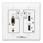 VGA and Dual HDMI Auto-Switching Wall-Plate