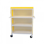 Linen Cart with Cover, 42" X 20" Shelf