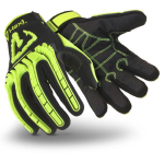 Hex1 Impact Glove Large Lime/Black Velcro Wrist